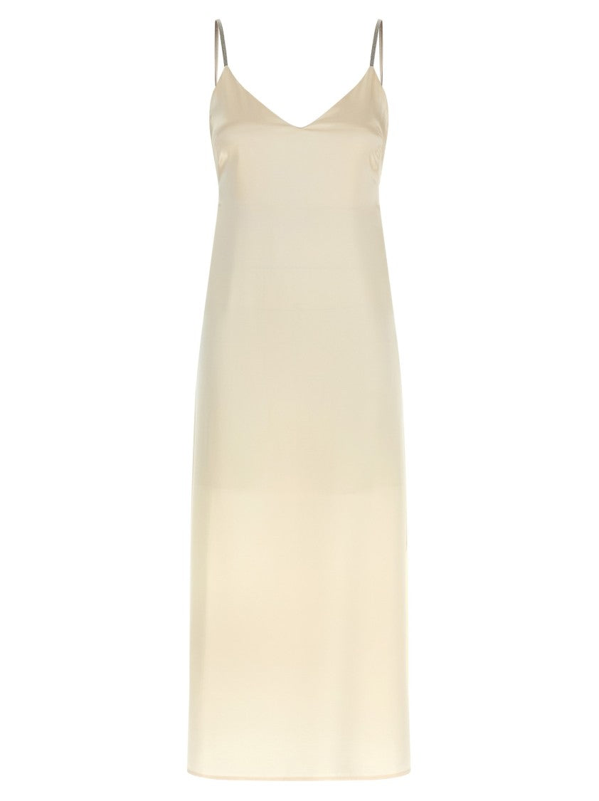 Peserico Viscose Satin Midi Dress