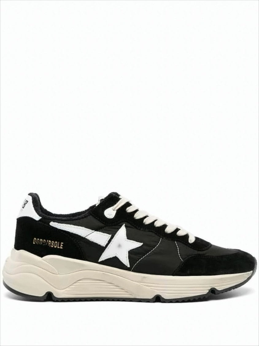 Golden Goose Black Suede Sneakers With Signature Star Accent