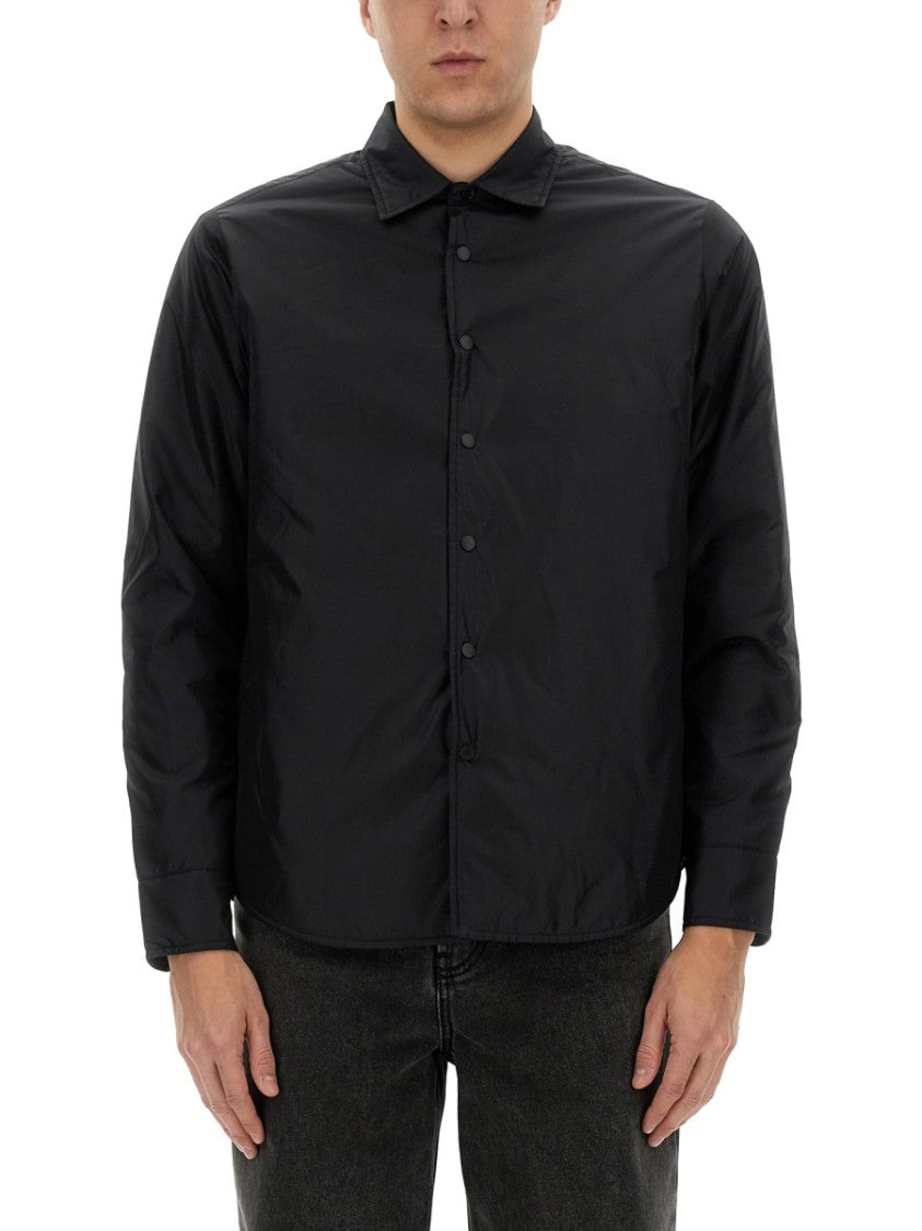 Aspesi Button-Up Minimalist Jacket With Classic Collar
