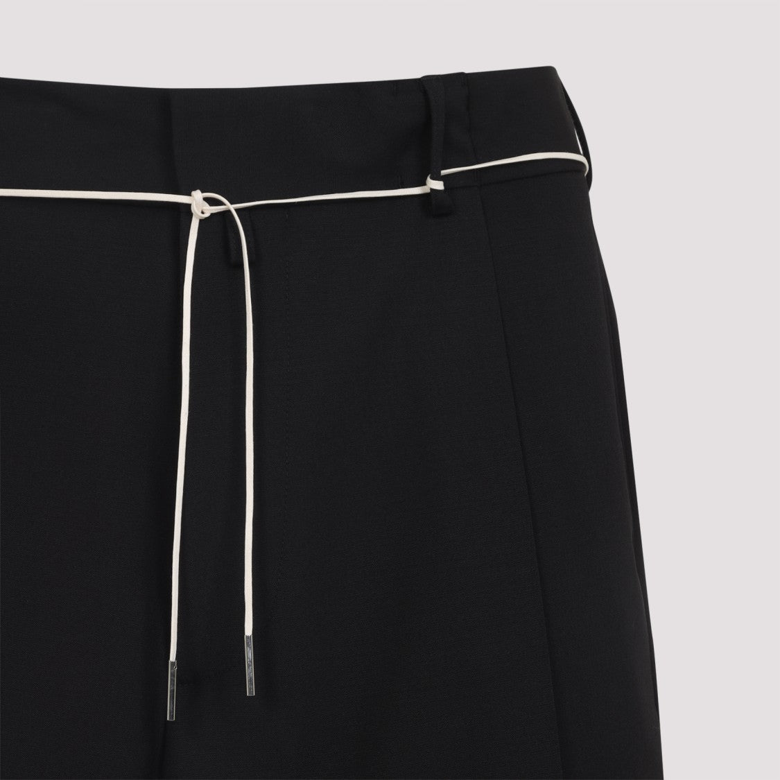 Dries Van Noten Tailored Black Wool Trousers