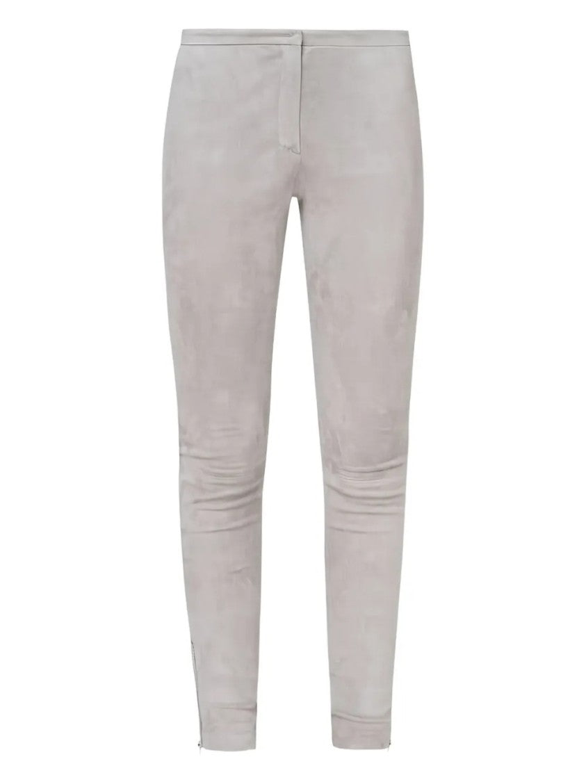 Fabiana Filippi Slim Tapered Leather Trousers