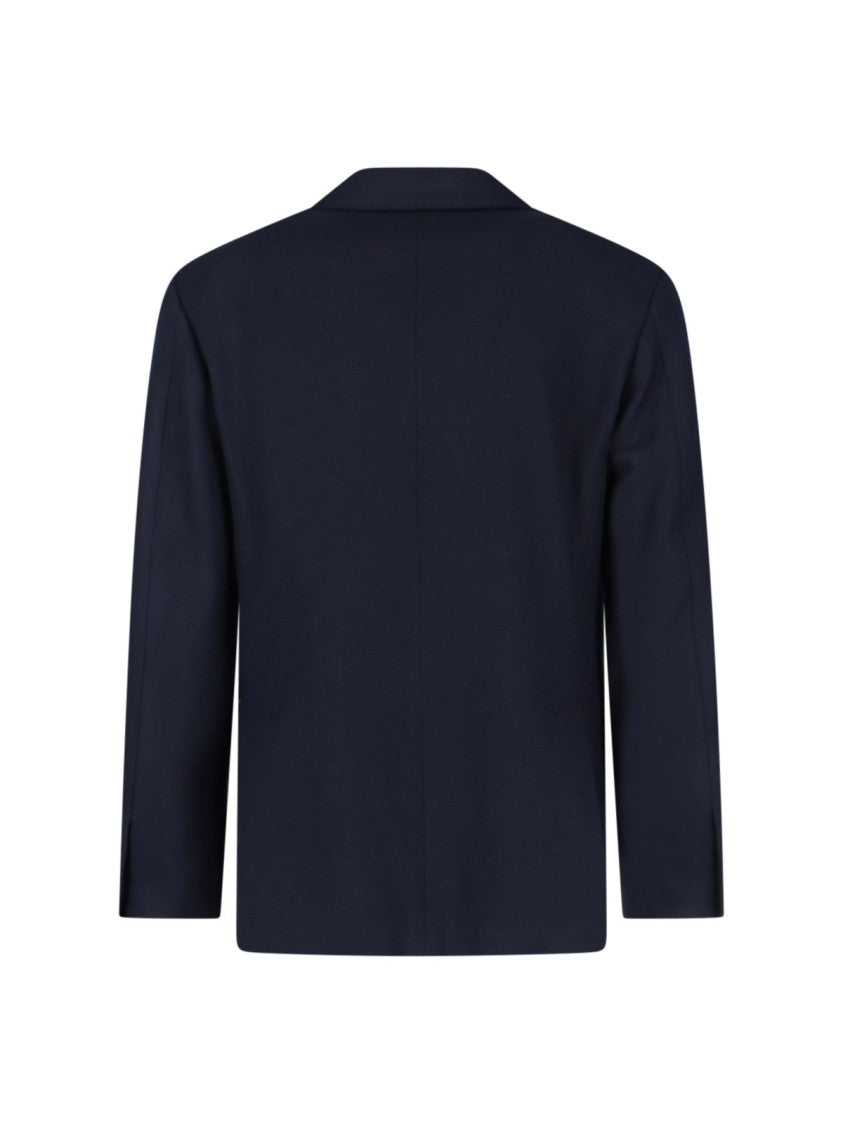 Lardini Single-Breasted Blazer – Navy