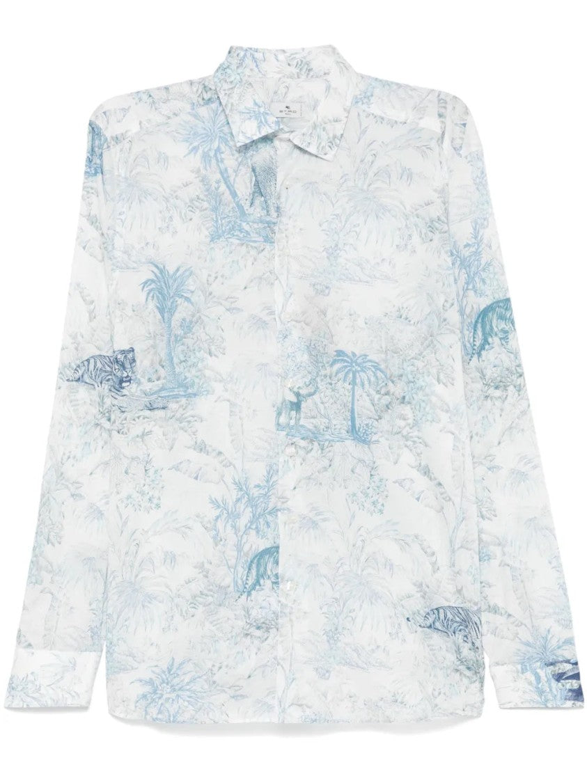 Etro Multicolour Long Sleeve Shirt With Paisley Print