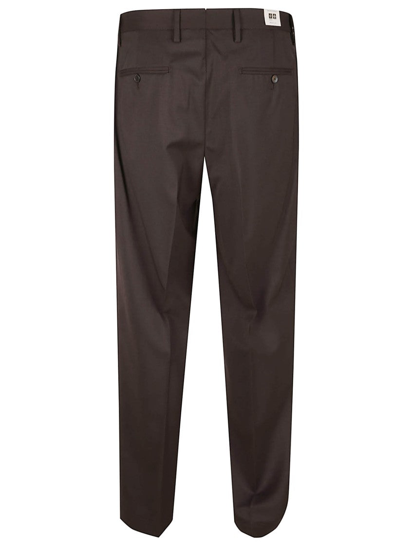 Briglia Tailored Brown Trousers With Classic Fit