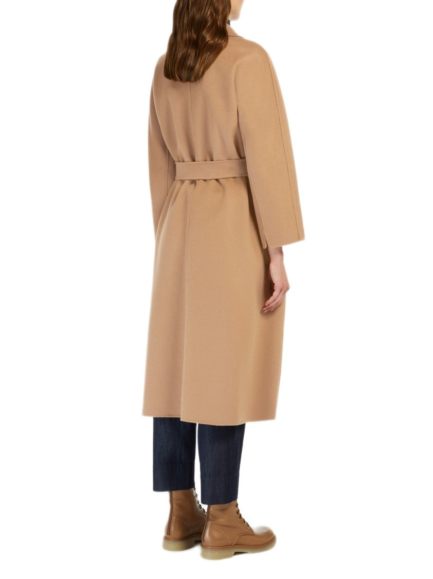 Max Mara Midi-Length Wool Coat With Notch Lapel