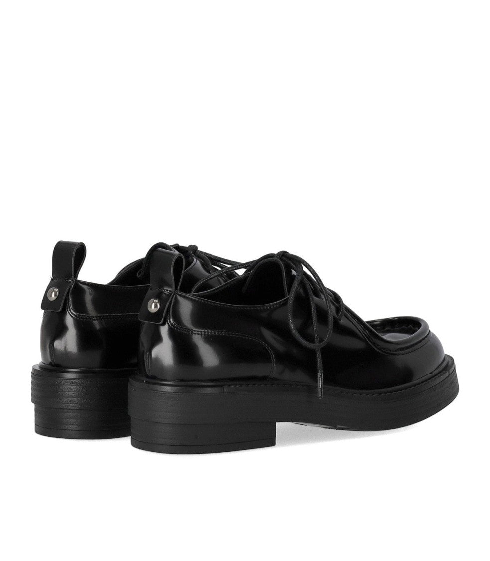 Strategia Black Lace-Up Shoe