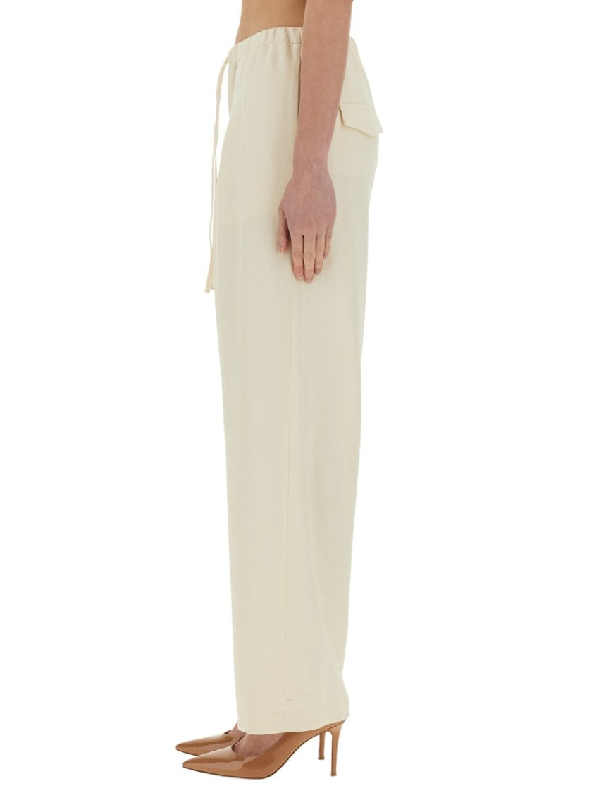 Theory Pleated High-Waisted Pants With Relaxed Fit