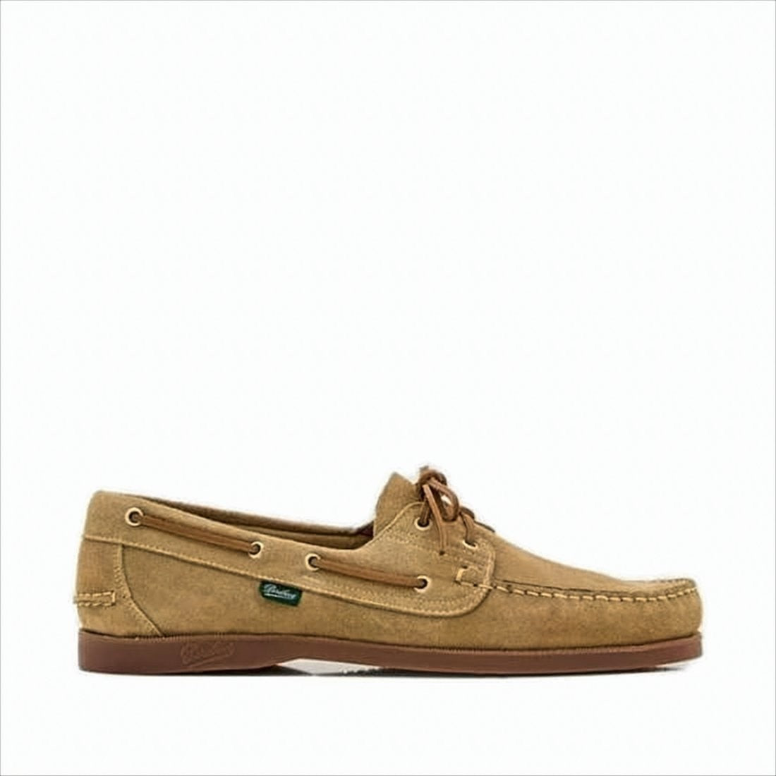 Paraboot Brown Suede Loafers With Moccasin Toe Design