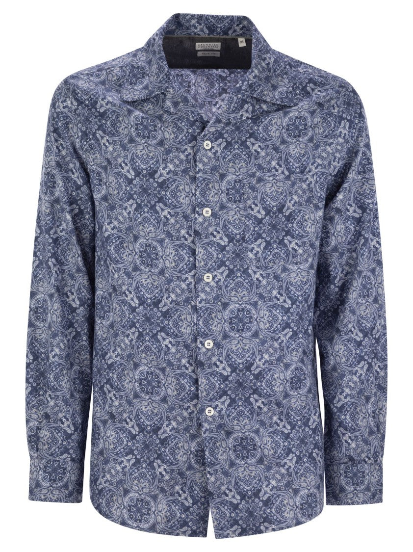 Brunello Cucinelli Classic Easy Fit Cotton Shirt