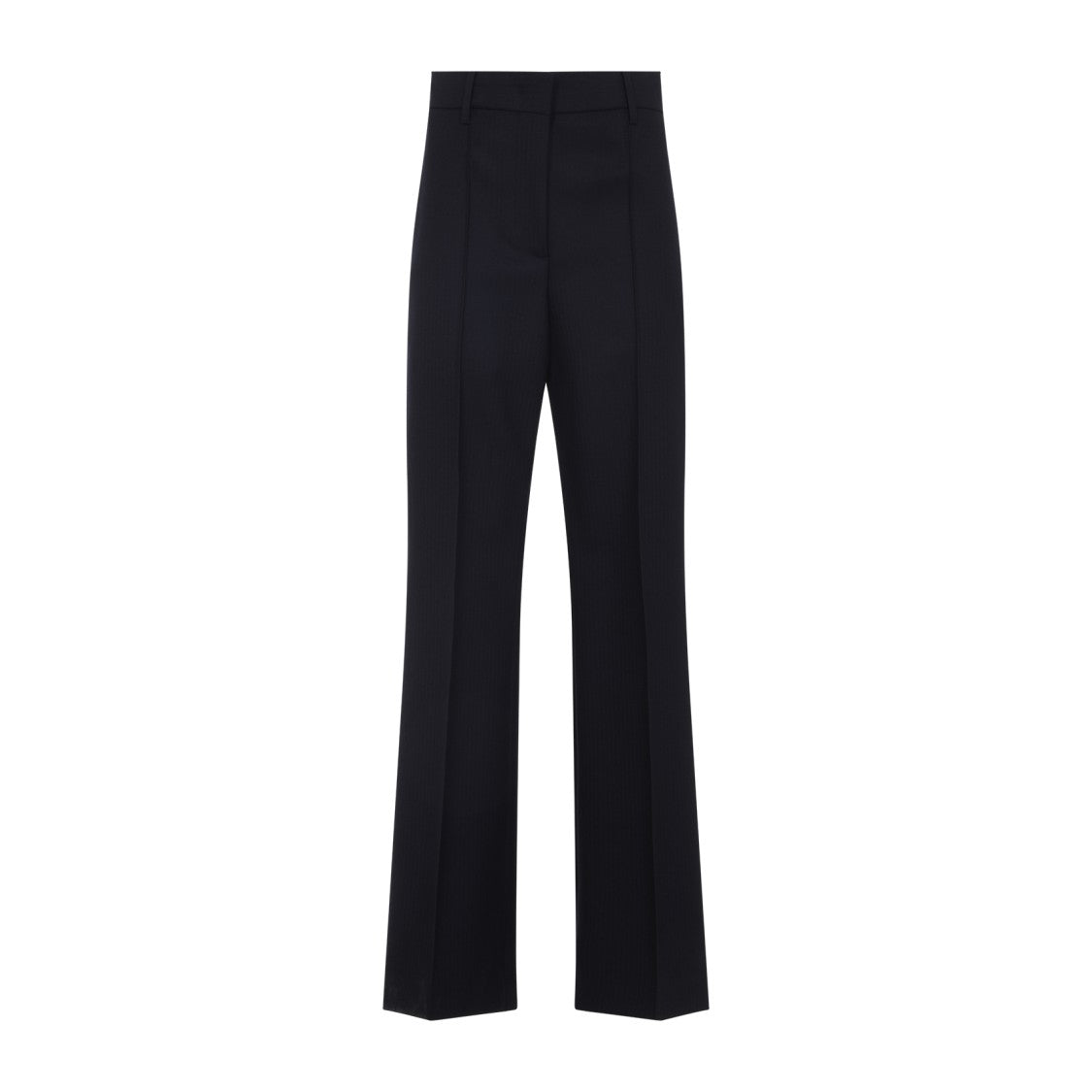 Prada High-Waisted Wide-Leg Trousers In Virgin Wool