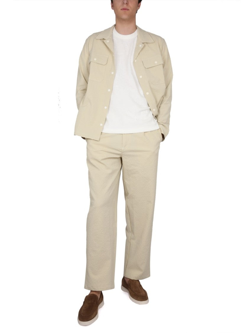 Howlin Relaxed-Fit Textured Cotton Pants