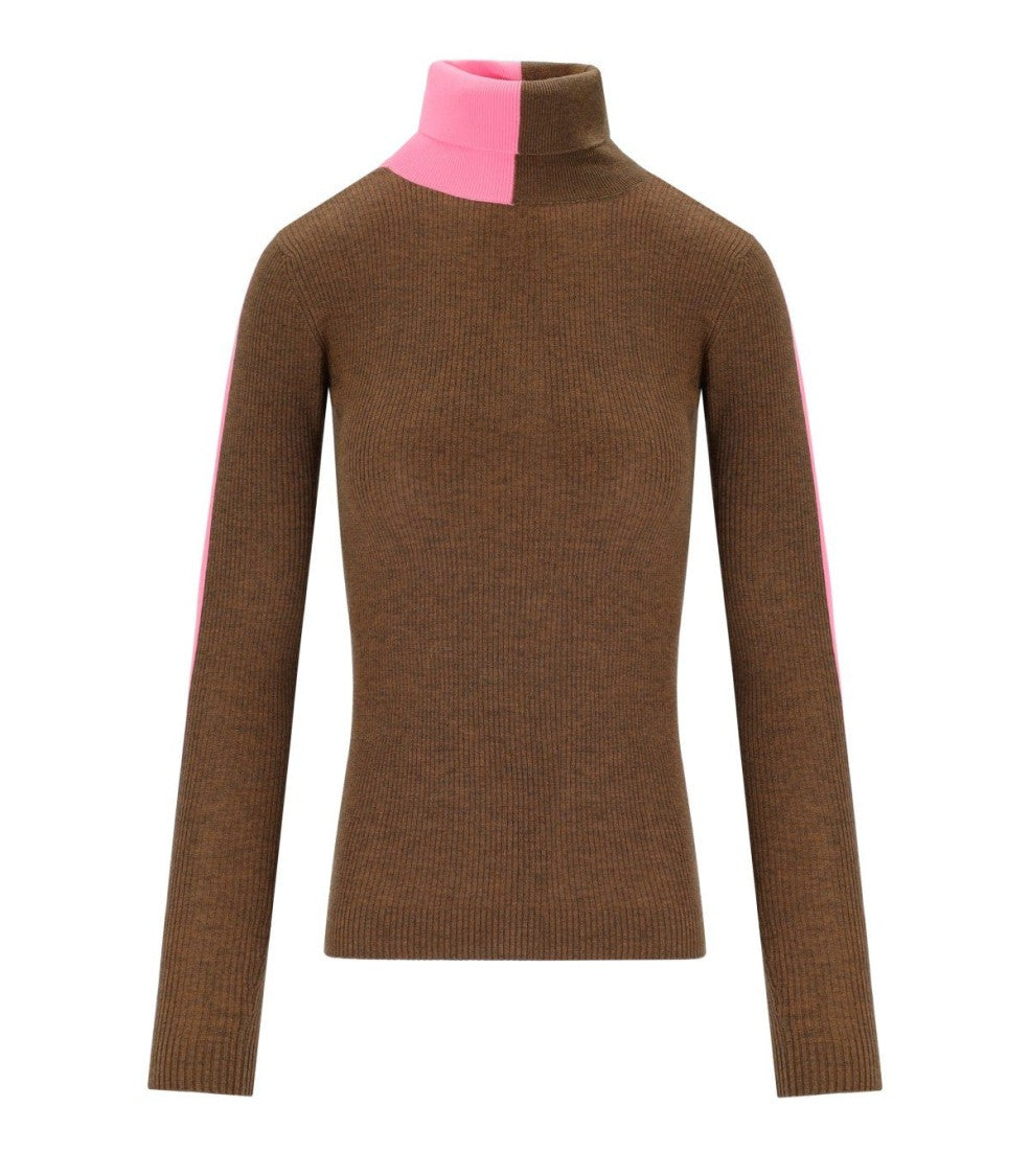 Essentiel Antwerp Iffort Bicolor Turtleneck Sweater