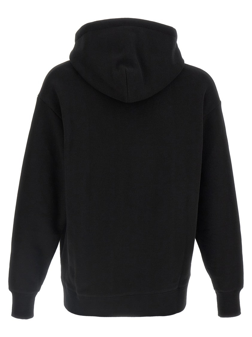 Valentino Garavani Brushed Cotton Hoodie With Vg Patch