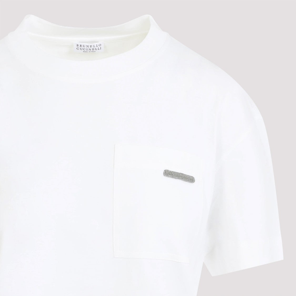 Brunello Cucinelli Classic Crew Neck White T-Shirt