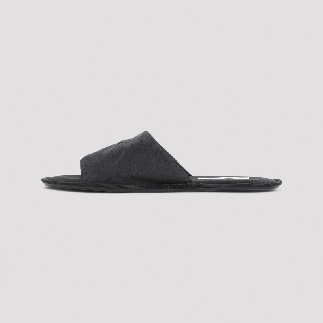 The Row Black Sandals With Textured Upper