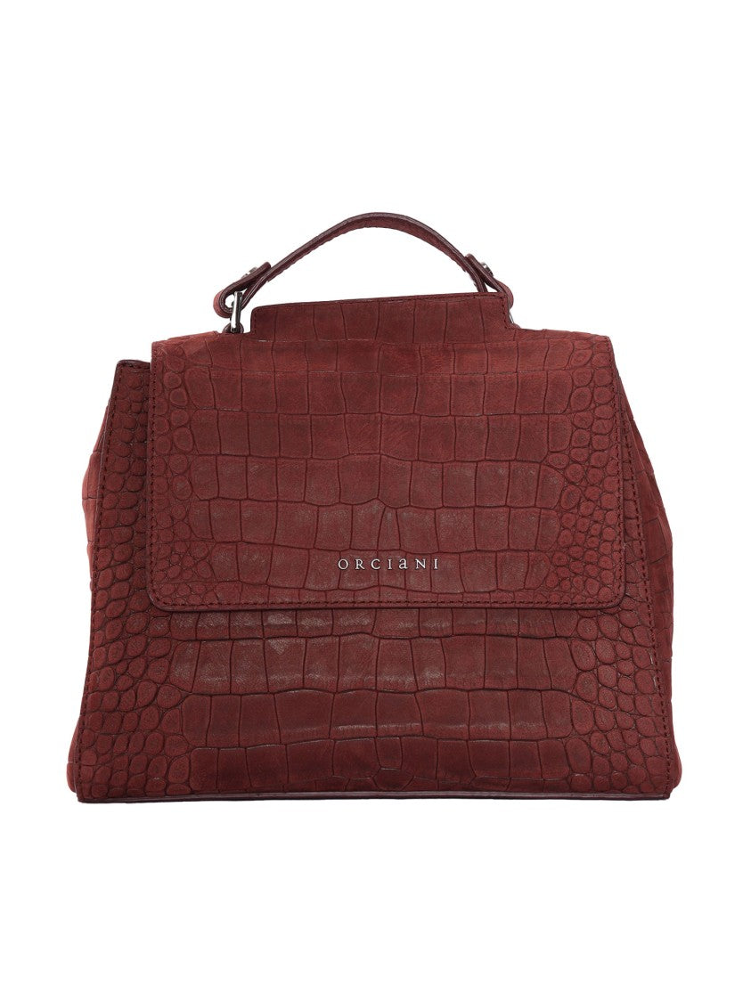 Claudio Orciani Structured Handbag With Polished Finish