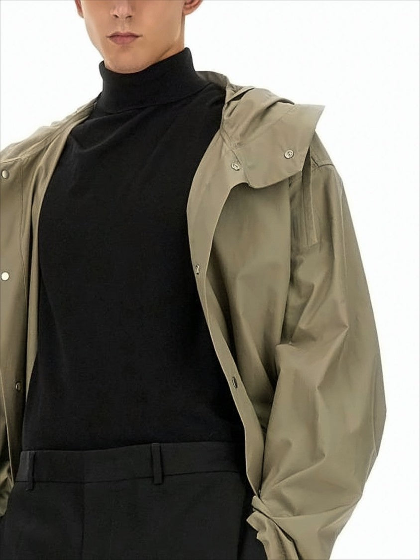 Jil Sander Hooded Casual Jacket With Flared Silhouette