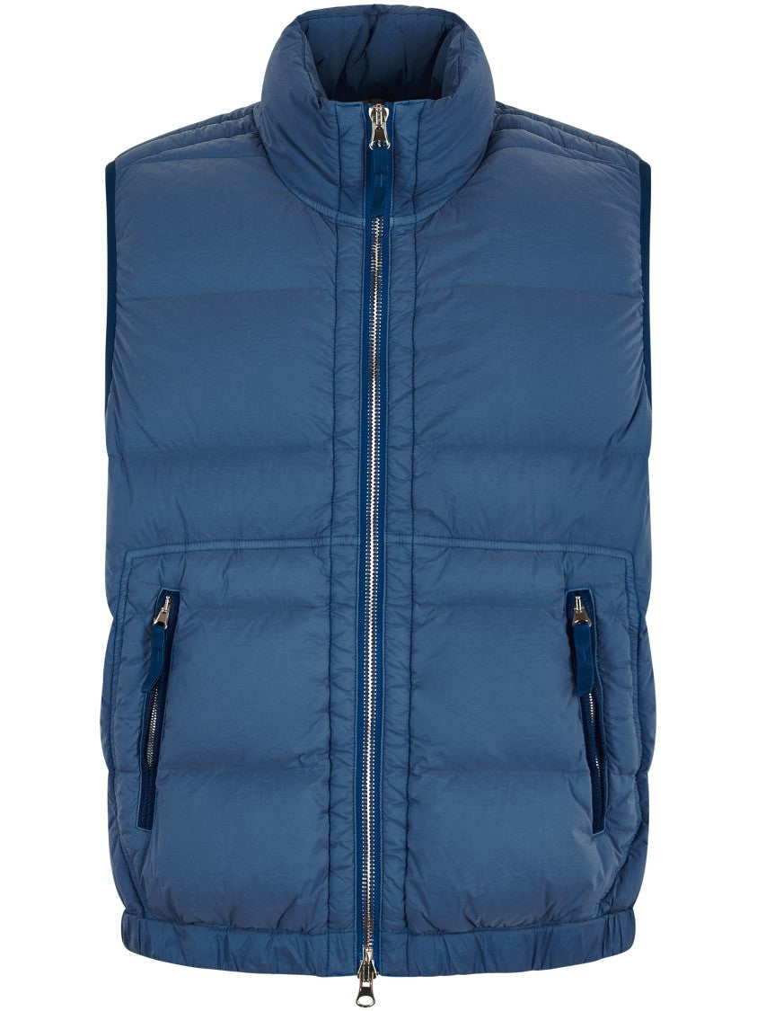 Stone Island Sleeveless Padded Vest With High Collar