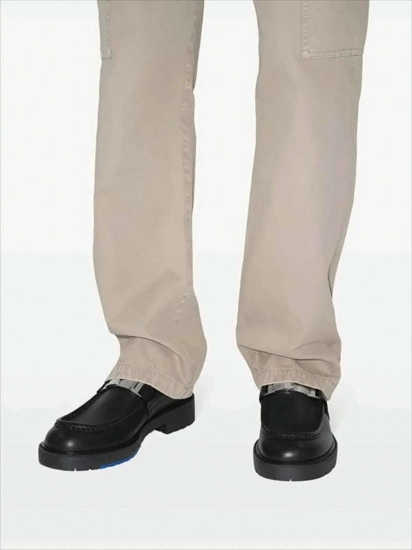 Burberry Black Cowhide Leather Loafers