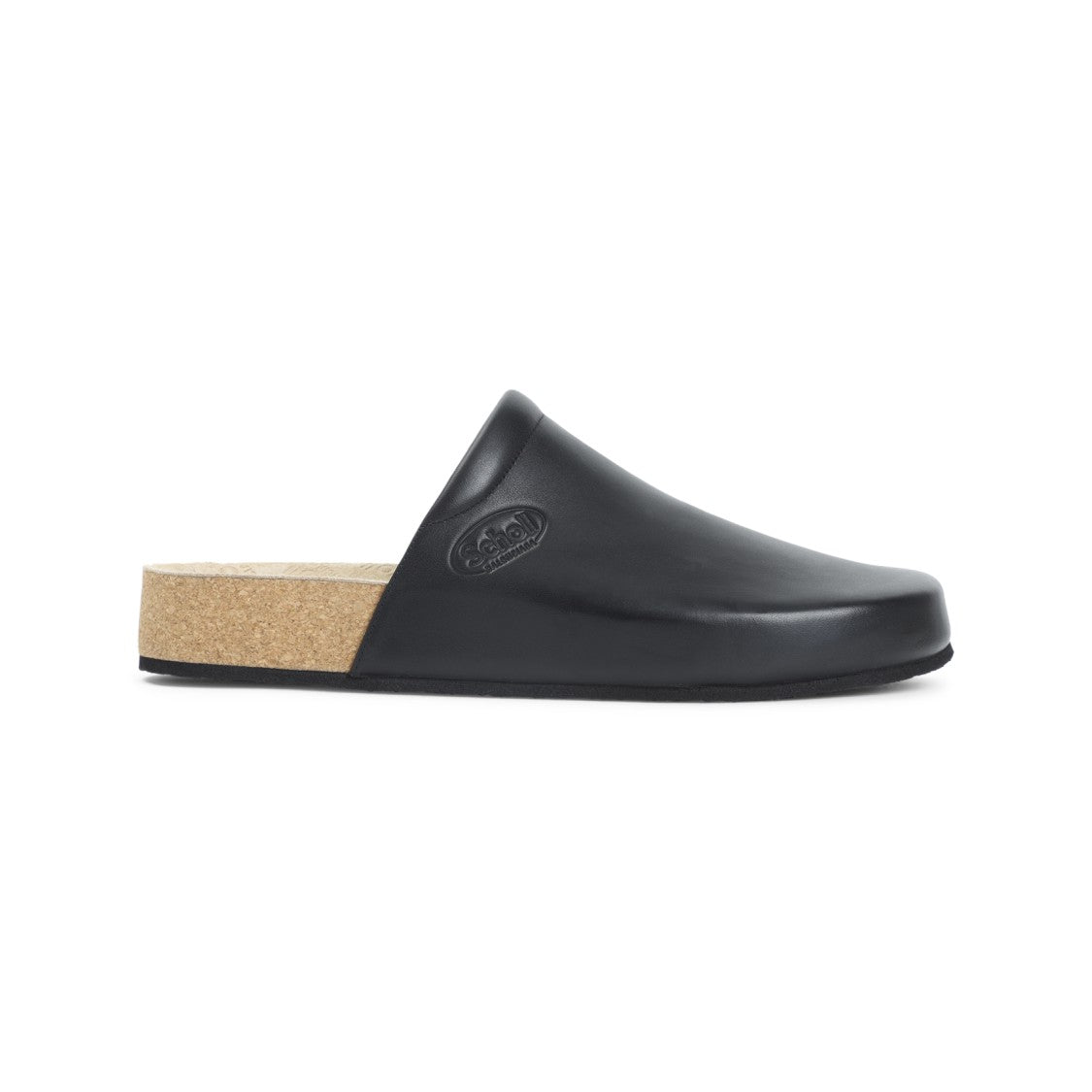 Balenciaga Calf Leather Slippers With Embossed Logo