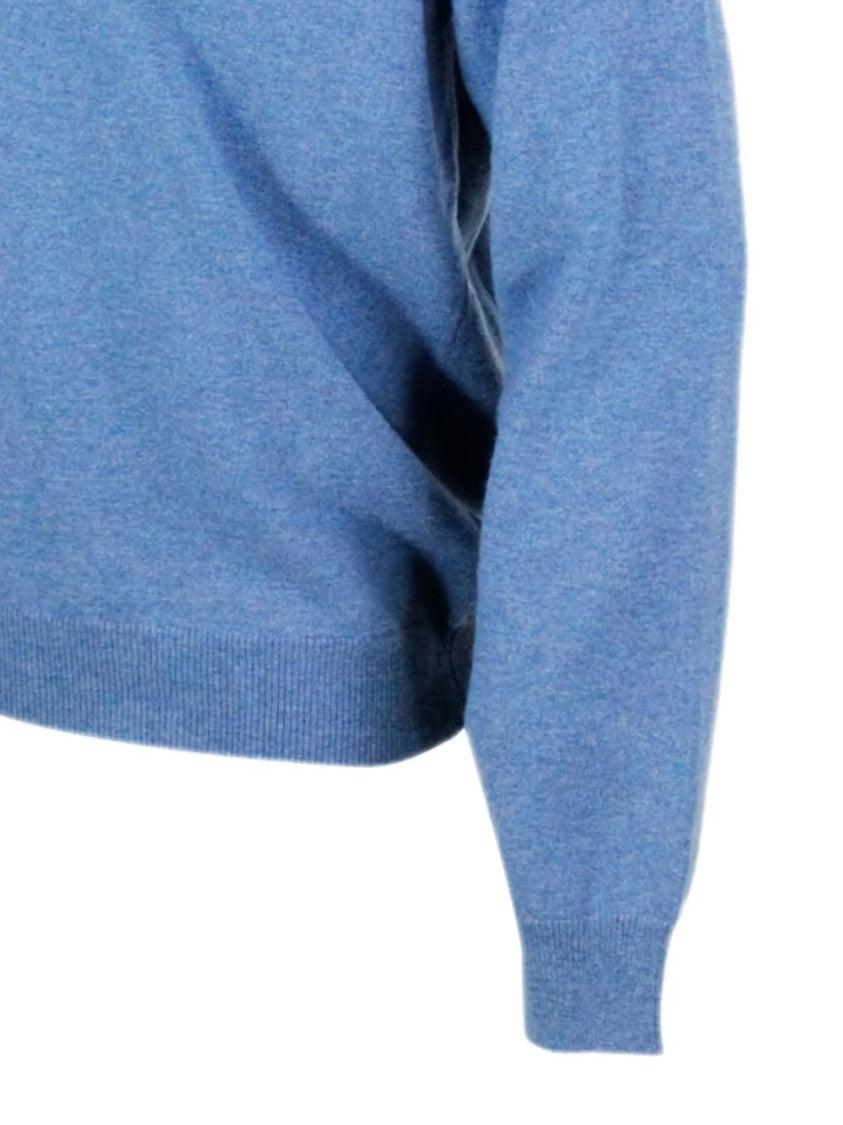 Malo Thin Wool Sweater With Round Neck