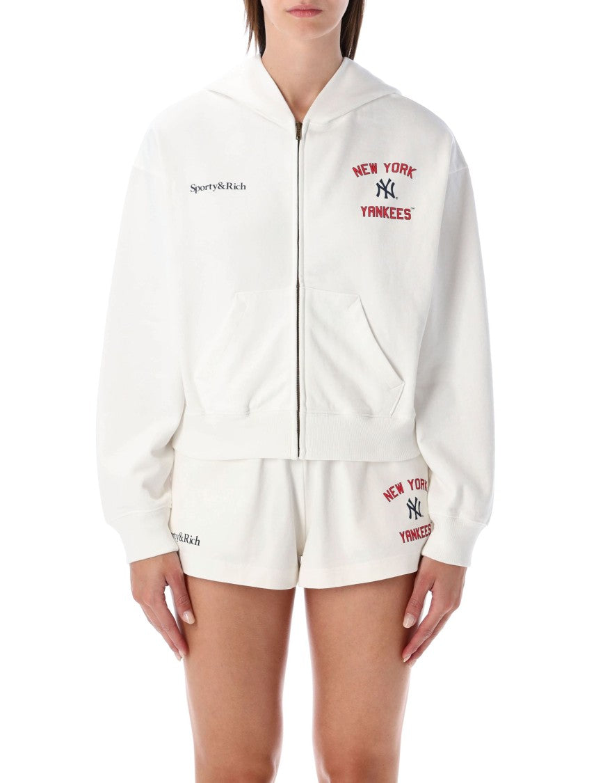 Sporty And Rich Hoodie Cropped Yankees