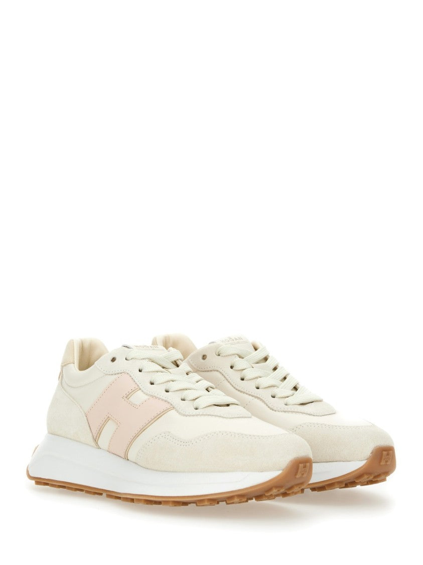 Hogan Textured Leather Sneakers