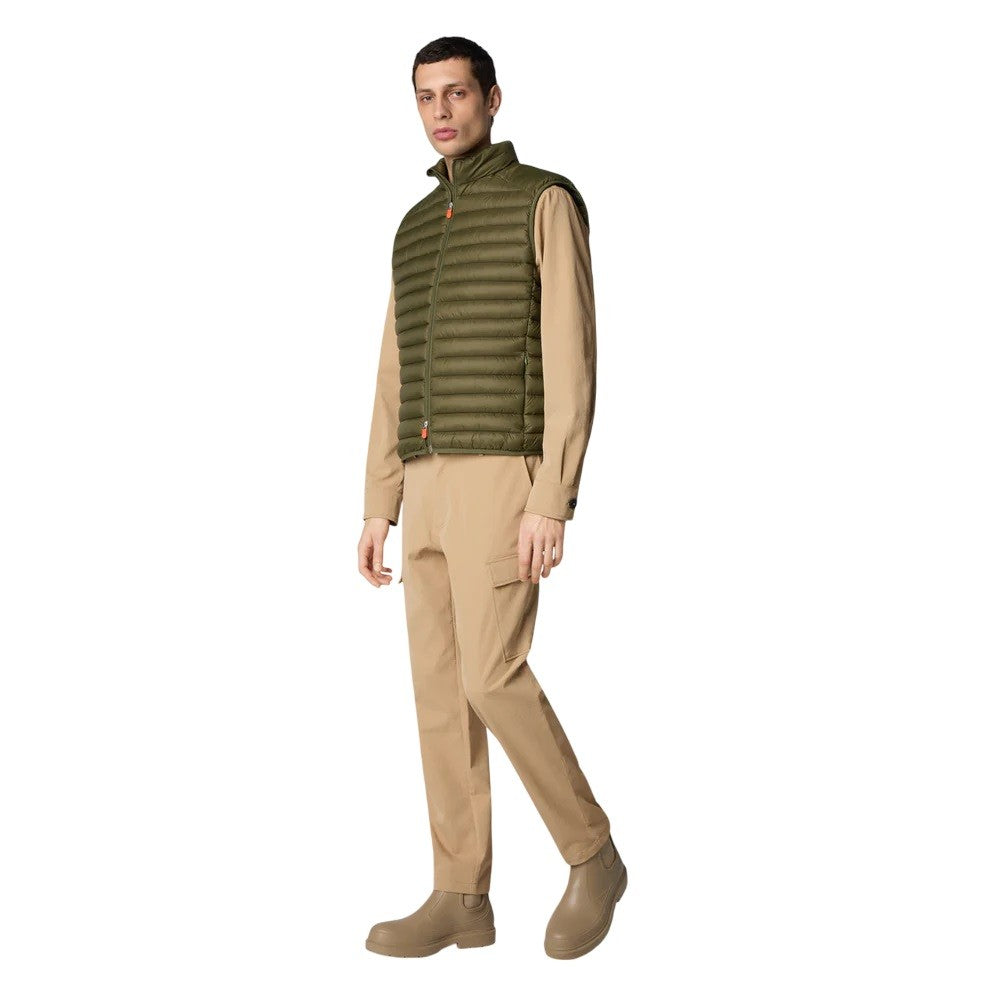 Save The Duck Quilted Vest With Stand-Up Collar