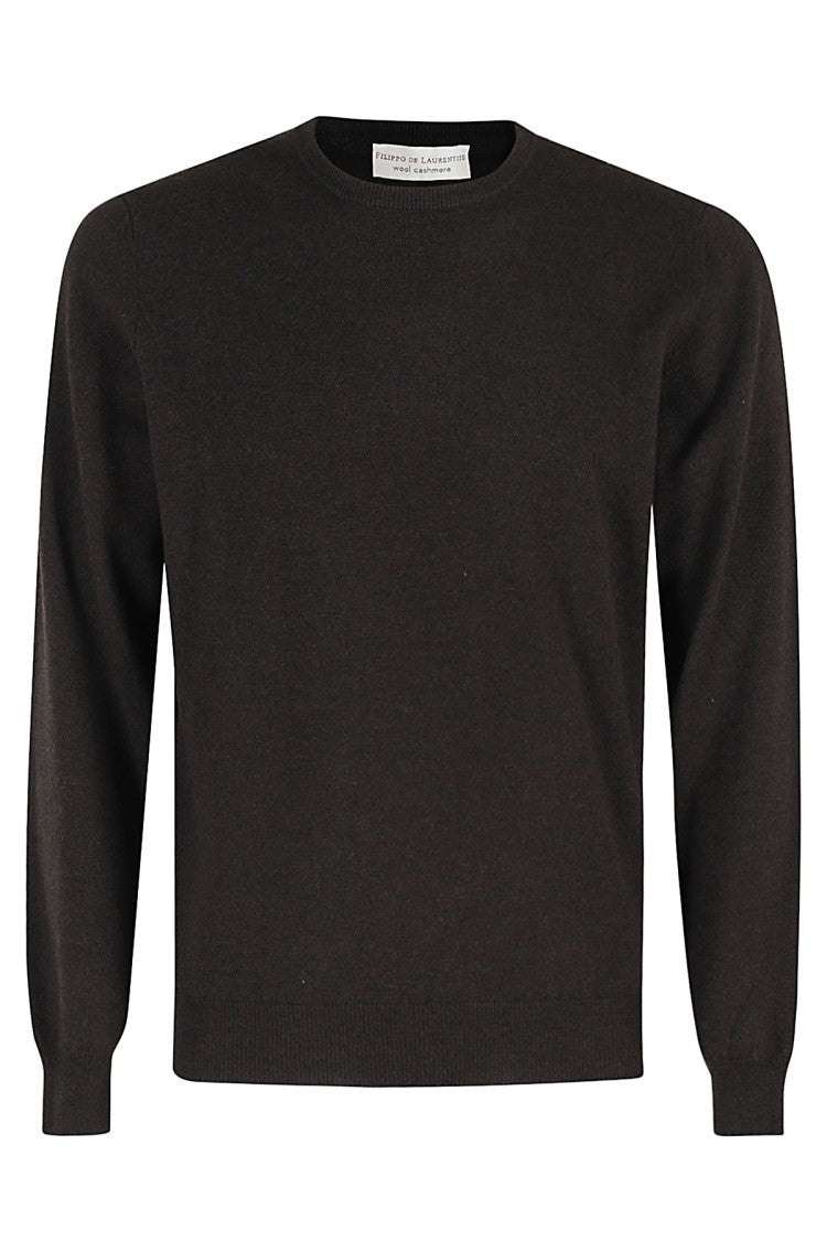 Filippo De Laurentiis Brown Crew Neck Sweater