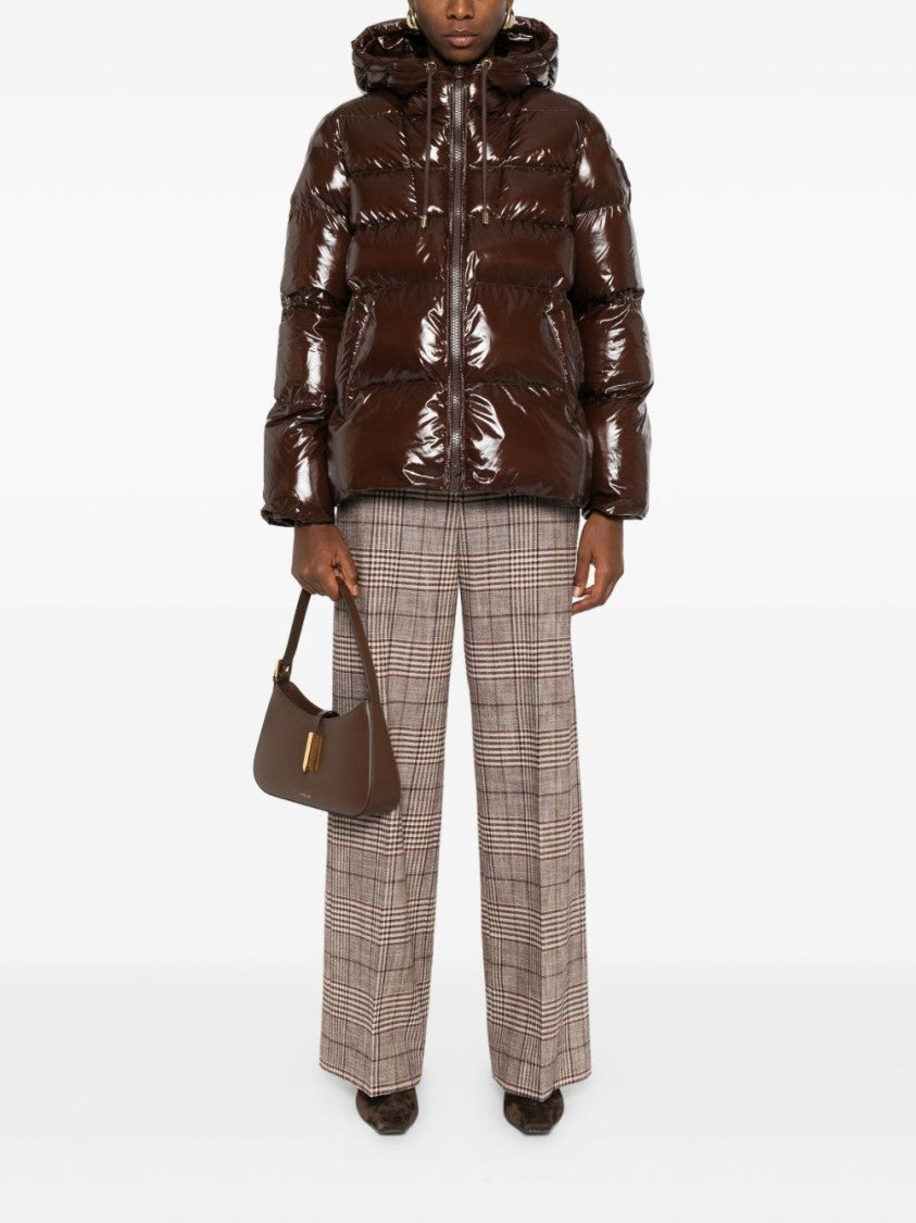 Pinko Glossy Puffer Jacket With Adjustable Hood
