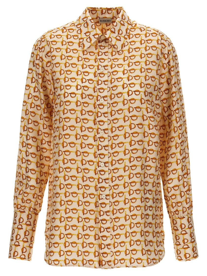 Burberry 'B' Silk Poplin Shirt