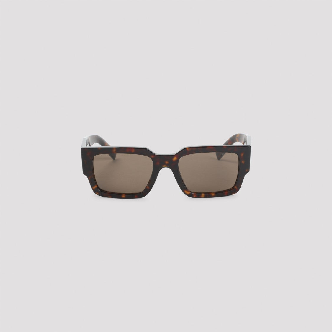 Prada Squared Tortoiseshell Acetate Sunglasses With Iconic Logo