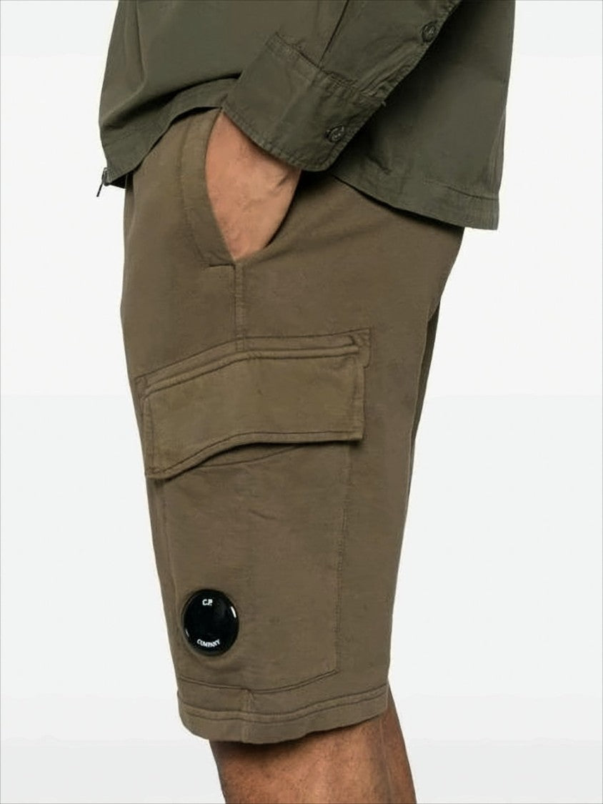 C.P. Company Relaxed Fit Brown Shorts With Cargo Pocket
