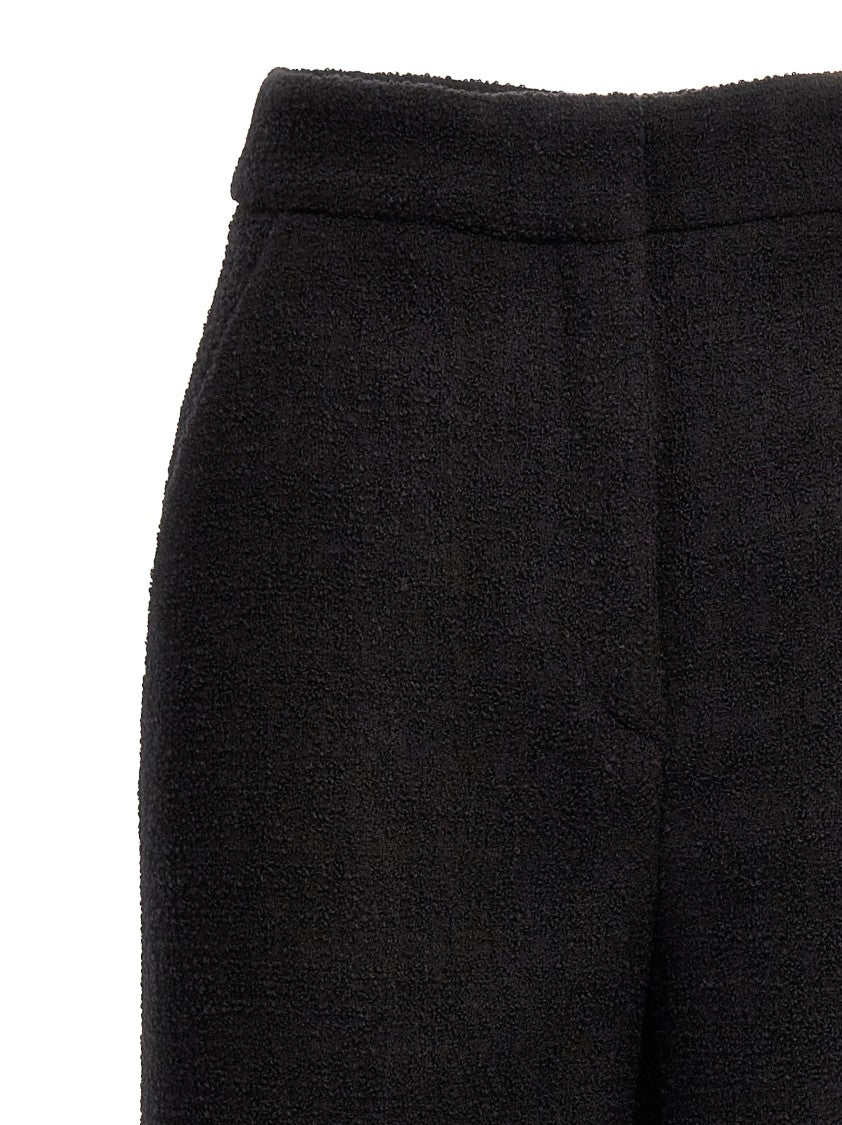 Moschino Cropped Bouclè Pants With Tailored Silhouette