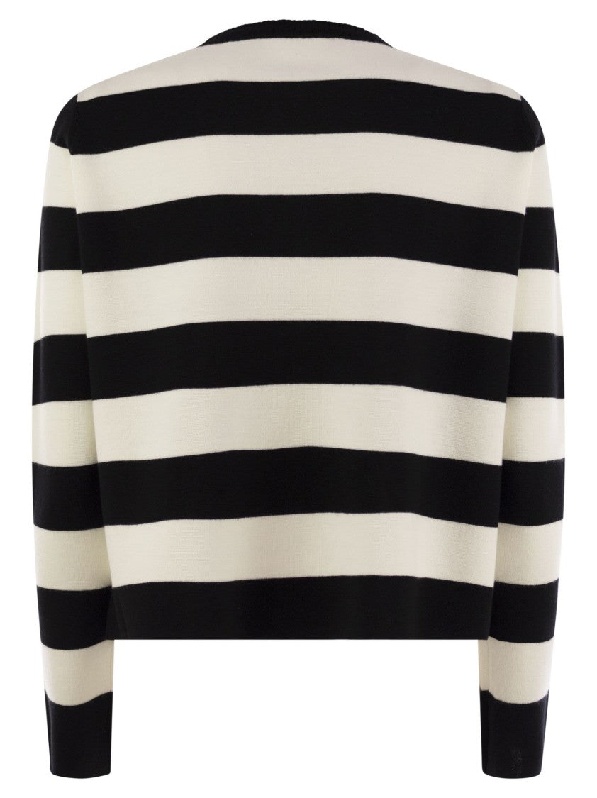 Max Mara Viterbo - Wool Sweater With Embroidery
