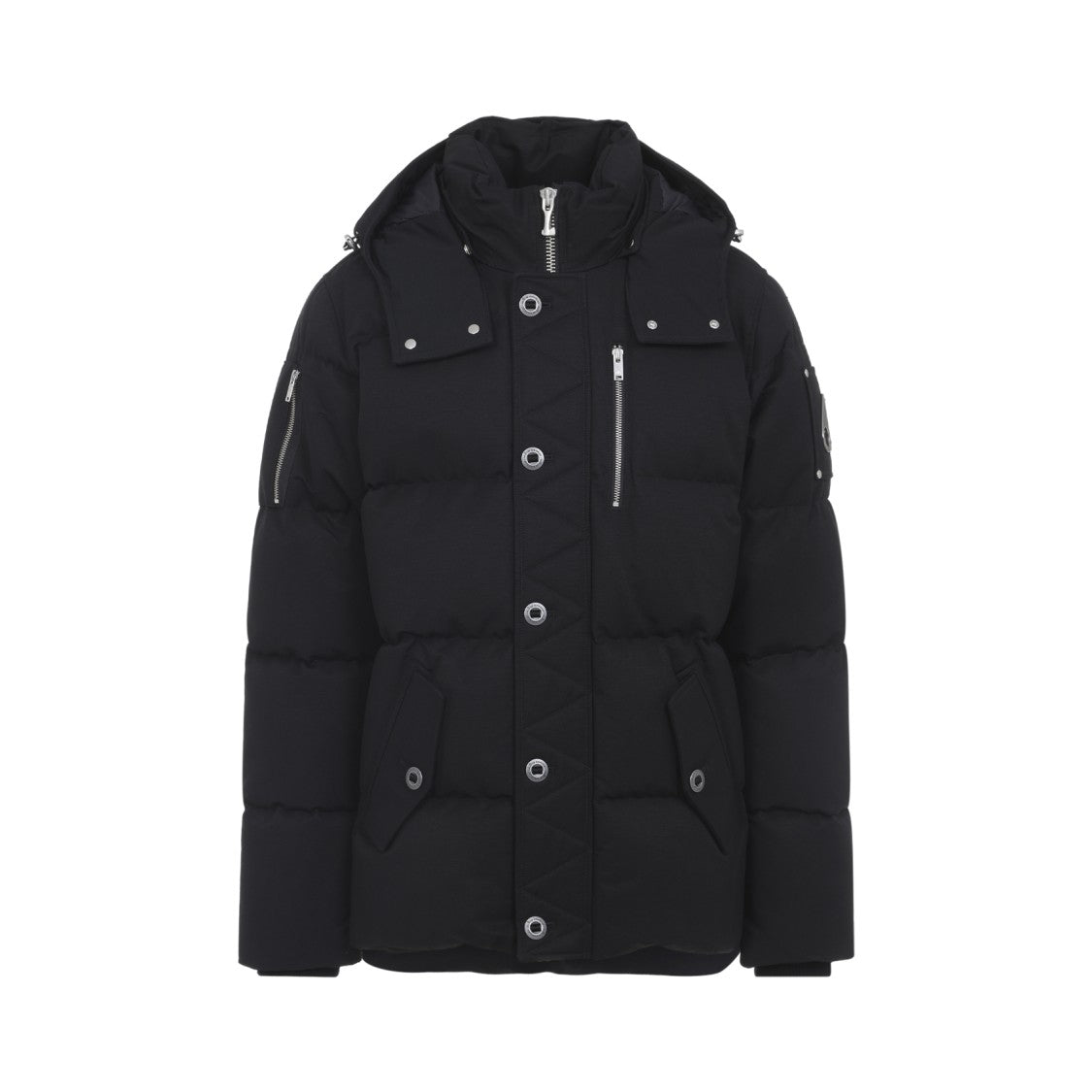 Moose Knuckles High-Collar Padded Jacket With Detachable Hood And Adjustable Cuffs