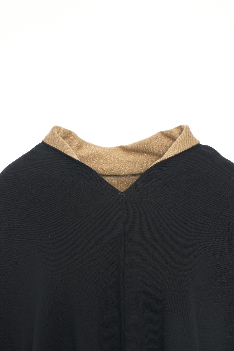 Moschino Refined Logo Detail Poncho