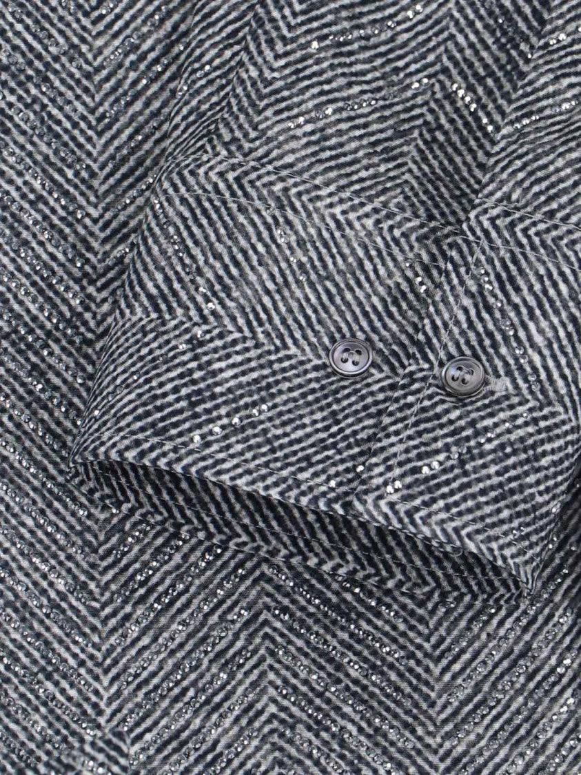 Ermanno Scervino Crystal Detail Shirt – Grey