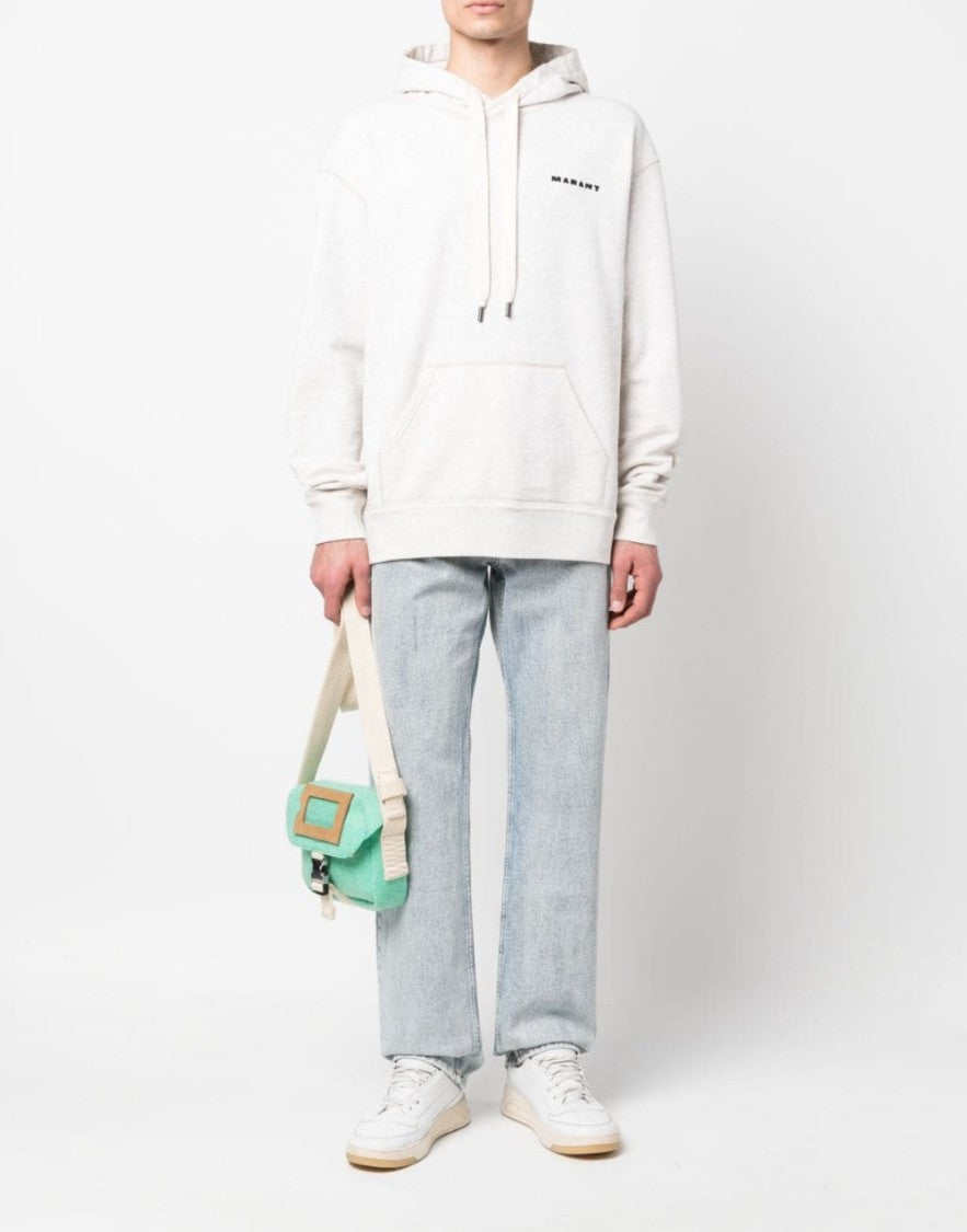 Isabel Marant Marcello Logo Embroidered Hoodie