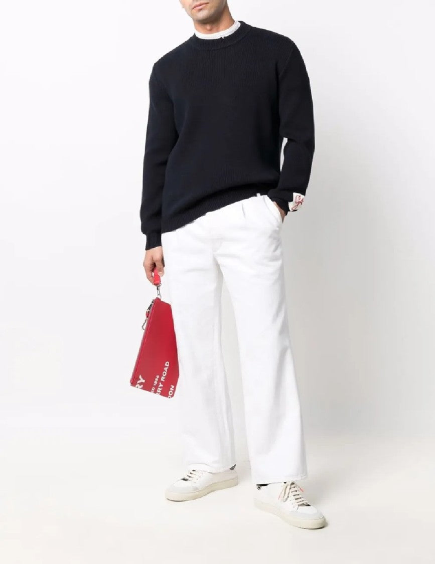 Golden Goose Dark Blue Regular Knit Crewneck Sweater