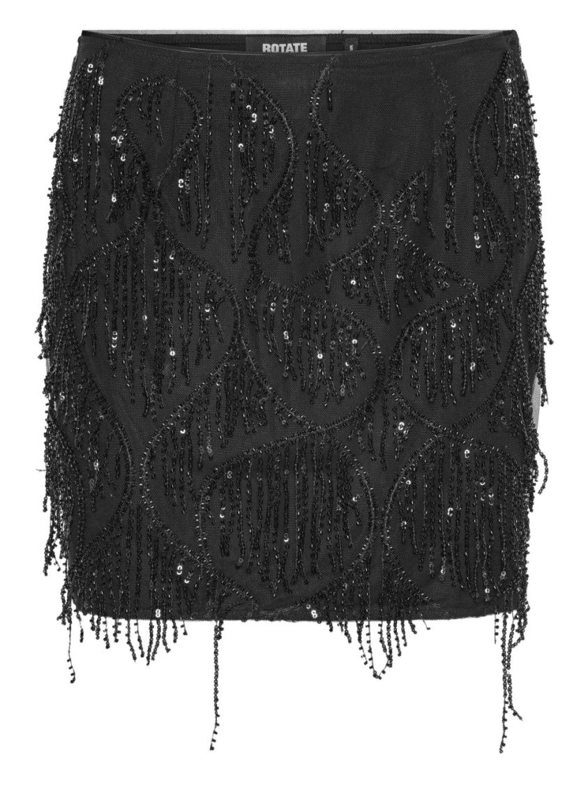 Rotate Mini Skirt With Intricate Bead