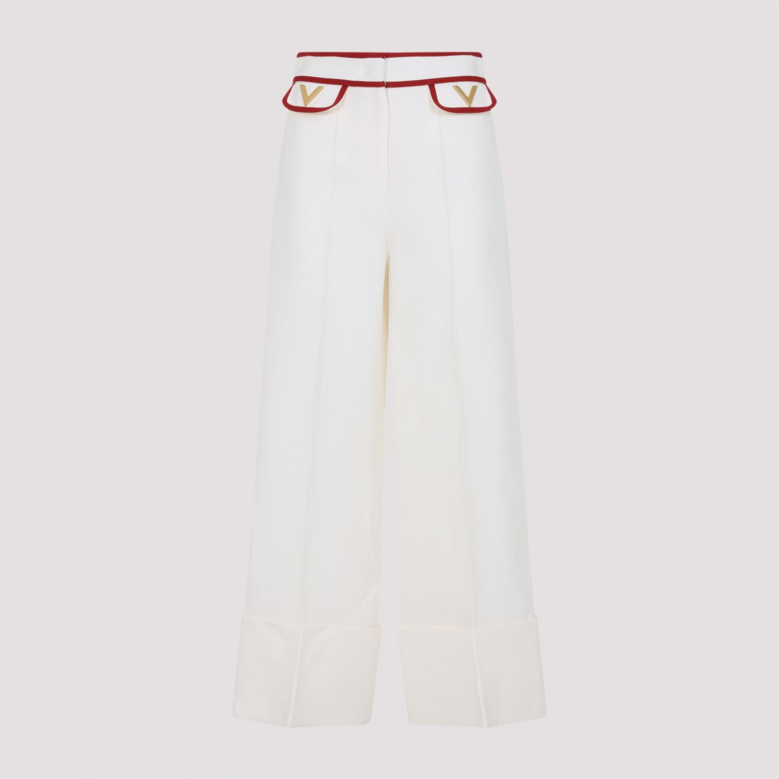 Valentino Ivory White Virgin Wool Pants