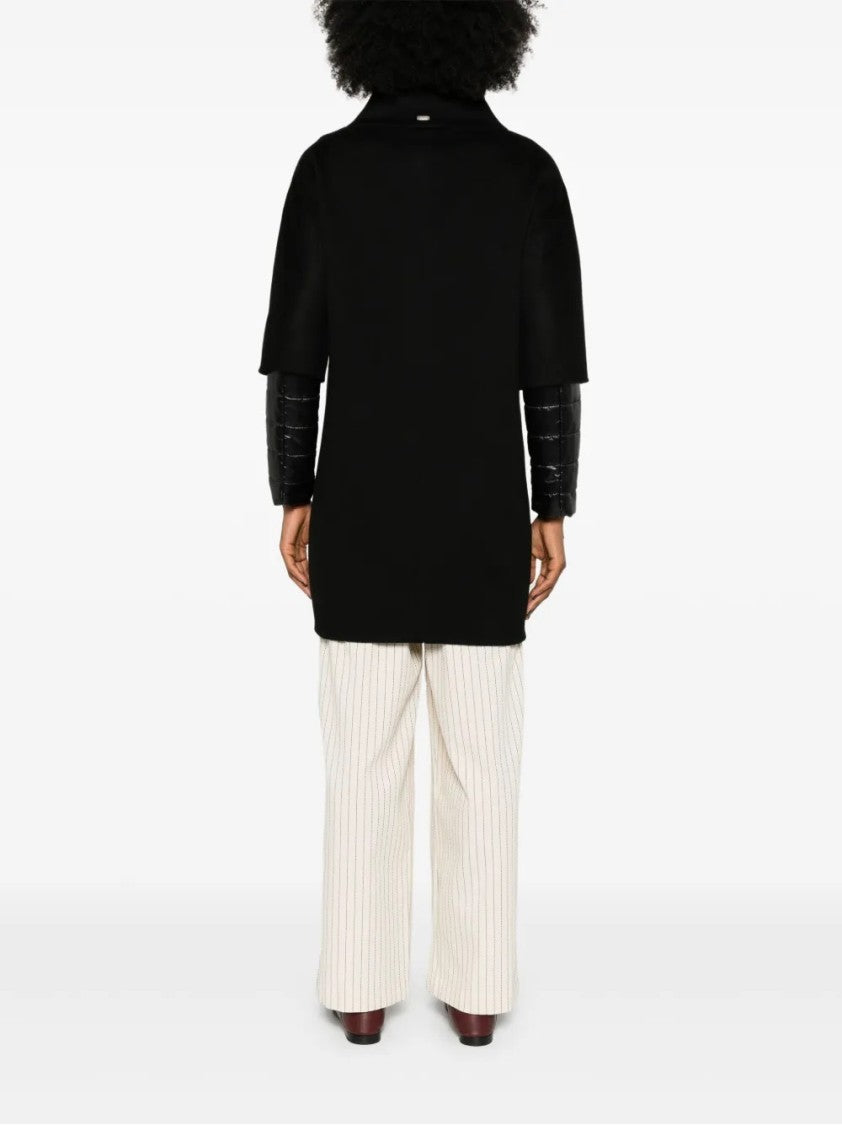 Herno Wool Outerwear Coat With Minimalist Design