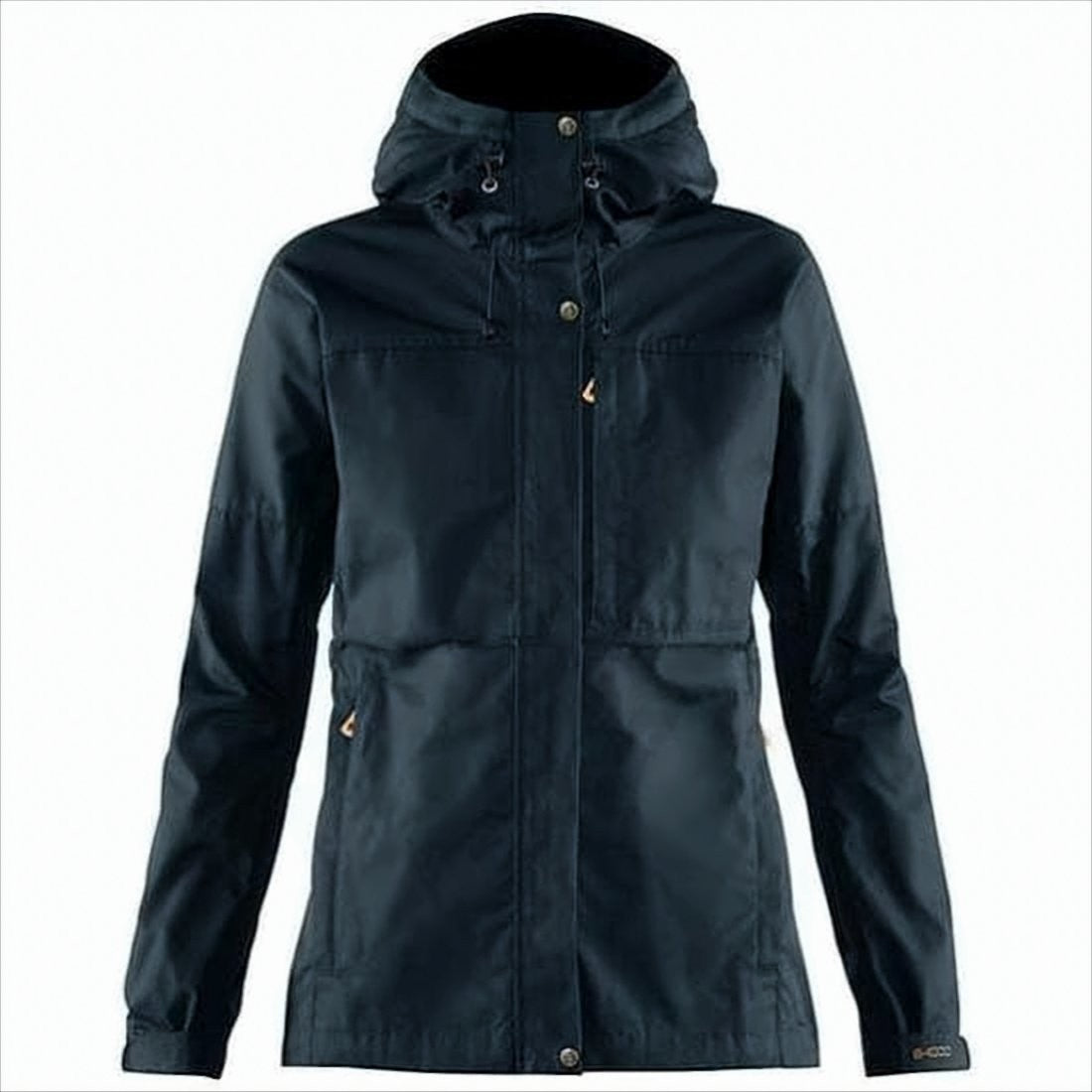 Fjallraven Kanken Fitted High Collar Outdoor Jacket With Adjustable Hood