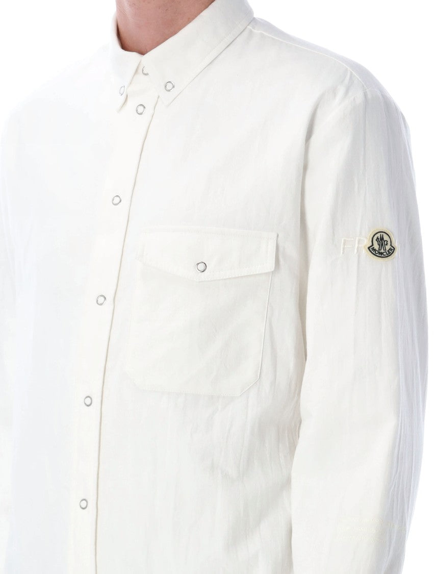 Moncler Genius X Fragment Button-Down Minimalist Shirt With Chest Pocket
