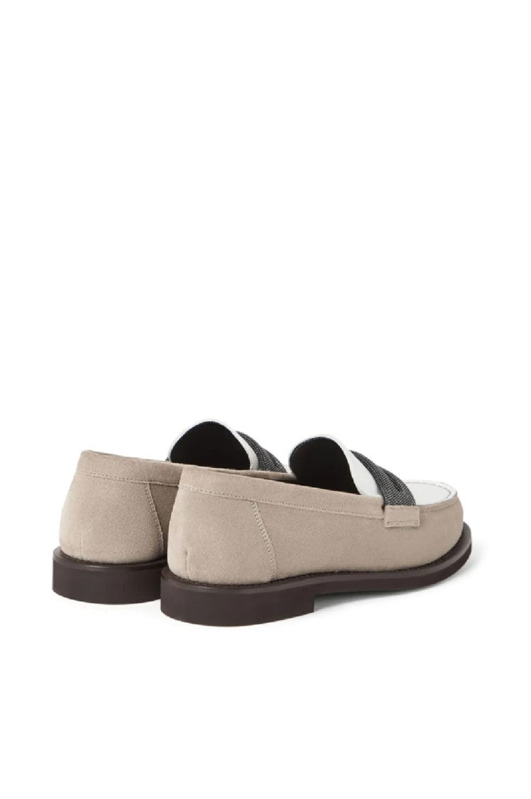 Brunello Cucinelli Ice Loafers With Sophisticated Strap Detail