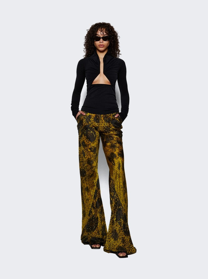 Rick Owens Hollywood Bias Cut Pants Acid And Black