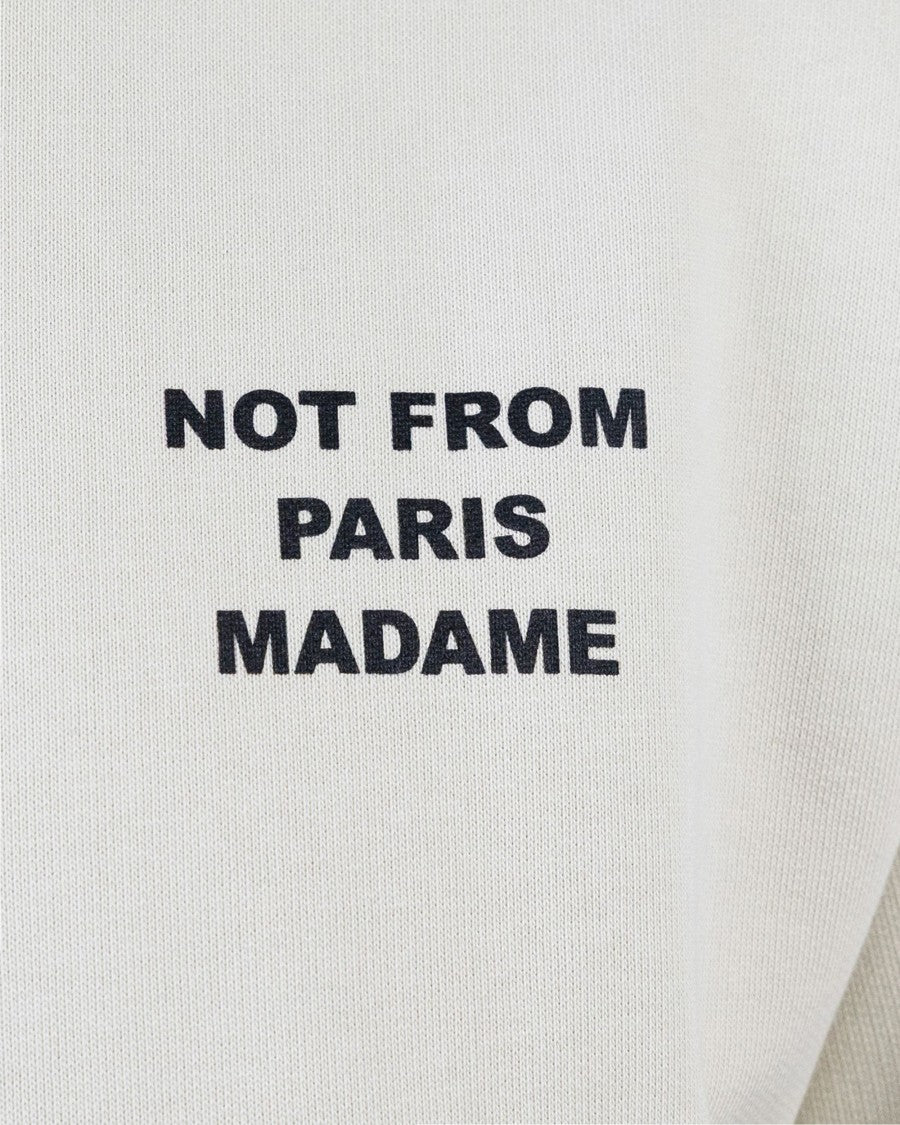 Drôle De Monsieur White Slogan Sweatshirt