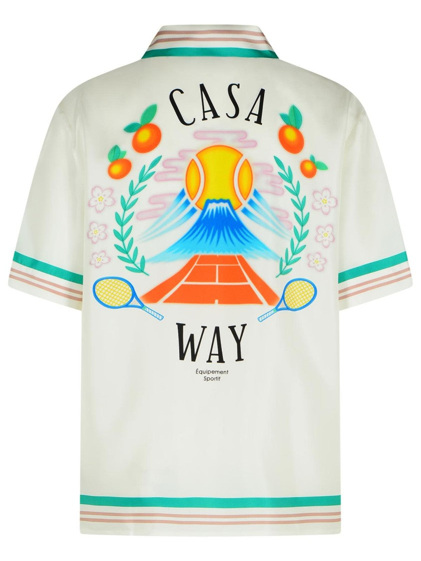 Casablanca White Silk Shirt