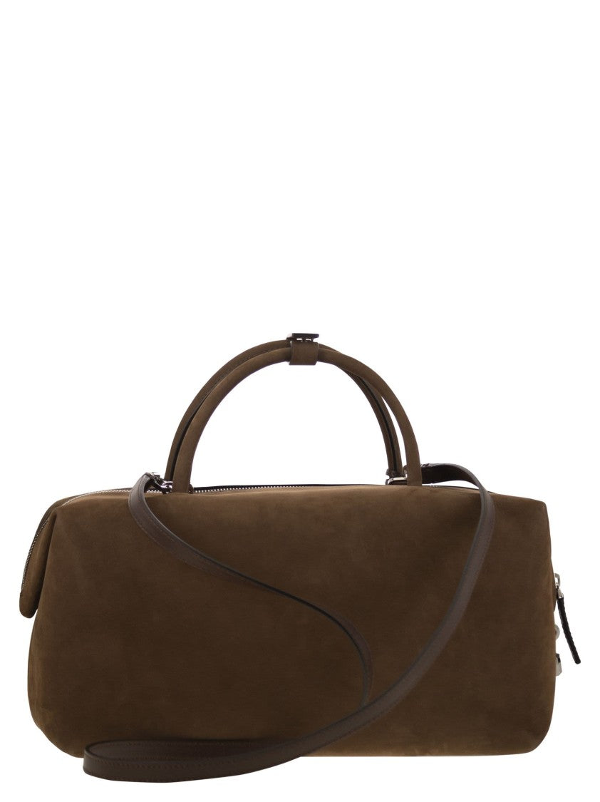 Max Mara Holdalllsuede - Large Nubuck Leather Satchel